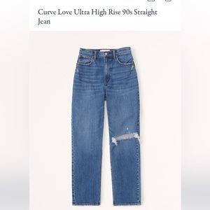 Abercrombie Curve Love 90s Straight Jean